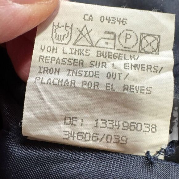 Meico Landhaus Look Jacket Womens Flax Blue Artsy Buttons Sz 12 Lined Classic - Picture 10 of 13